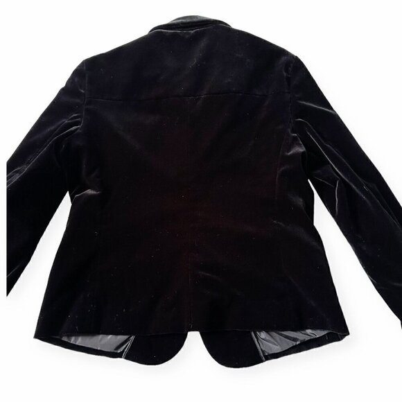 Miu Miu Black Velvet Blazer Jacket, Size 44‎ Italy/M - Picture 8 of 16